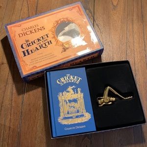 Charles Dickens ‘The Cricket on the Hearth’ Book & Brass Plated Cricket Gift Set